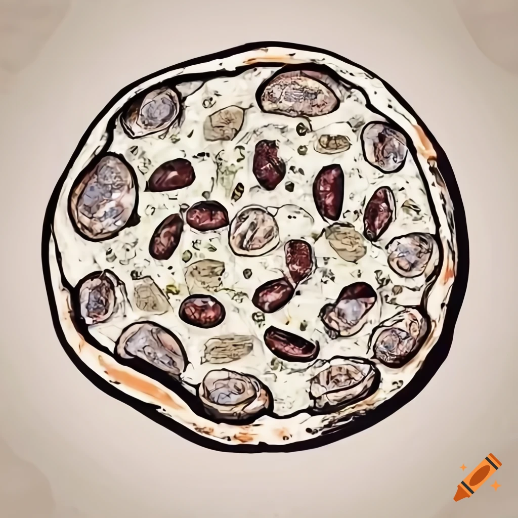 Pizza on a light background