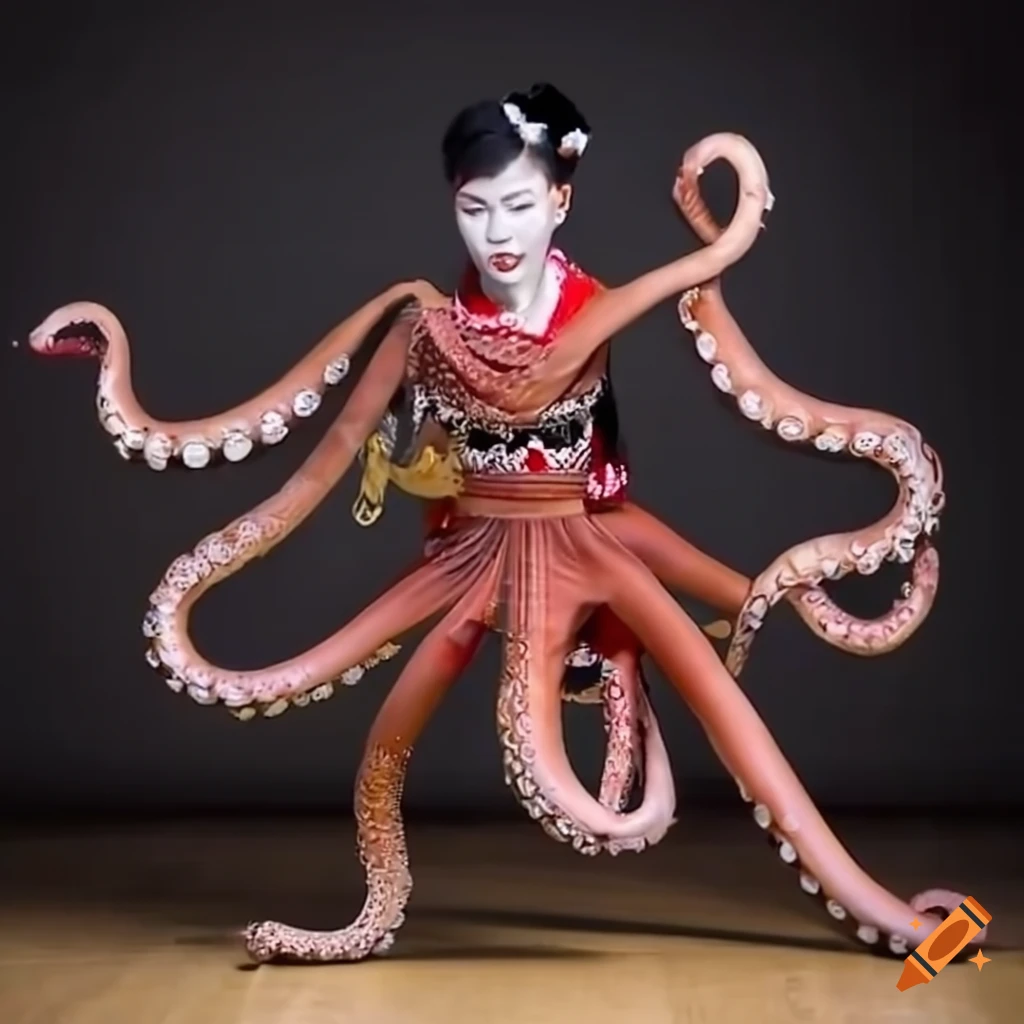 Nihon Buyo Traditional Dance with an octopus dancer