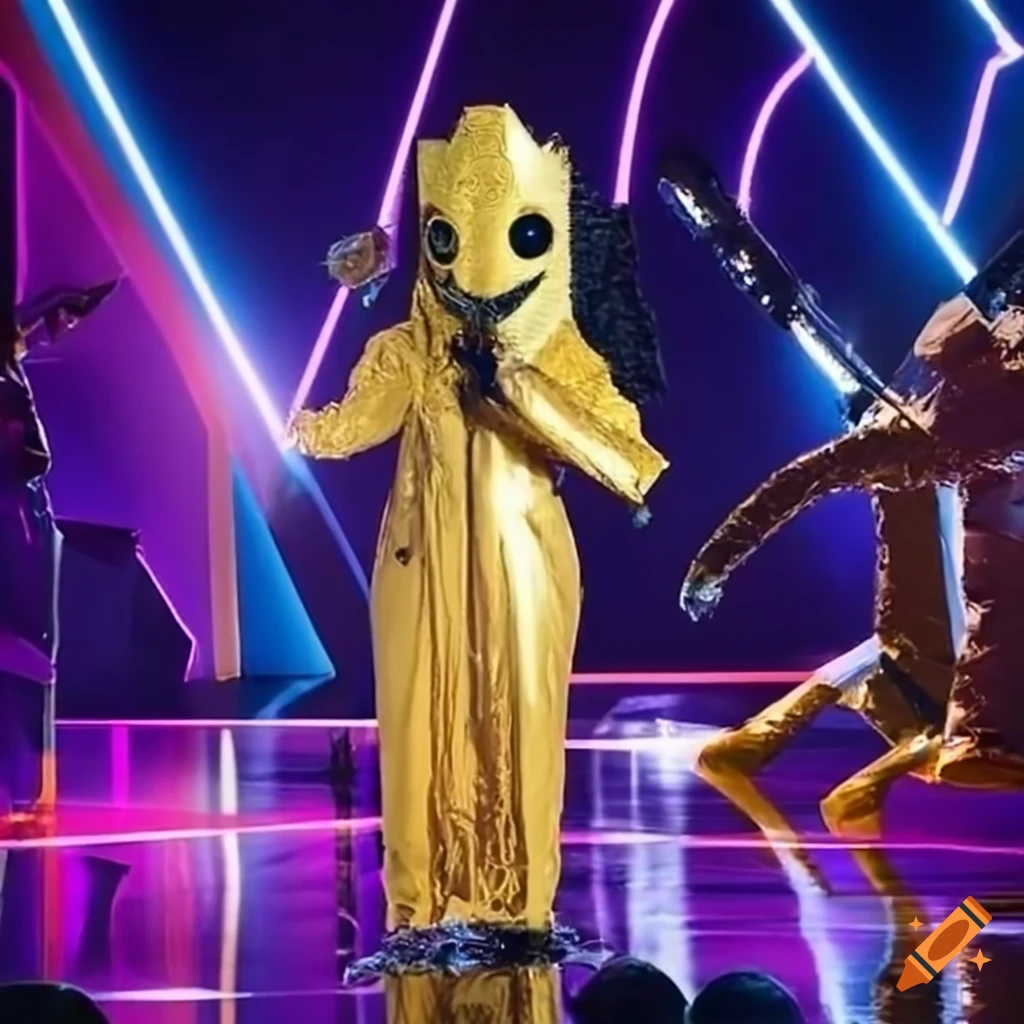 James webb space telescope costume on the masked singer on Craiyon