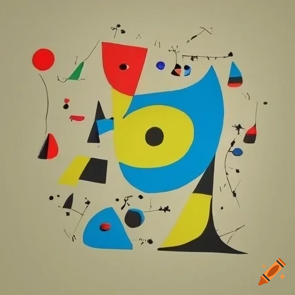 Paper cut artwork inspired by Picasso and Miro