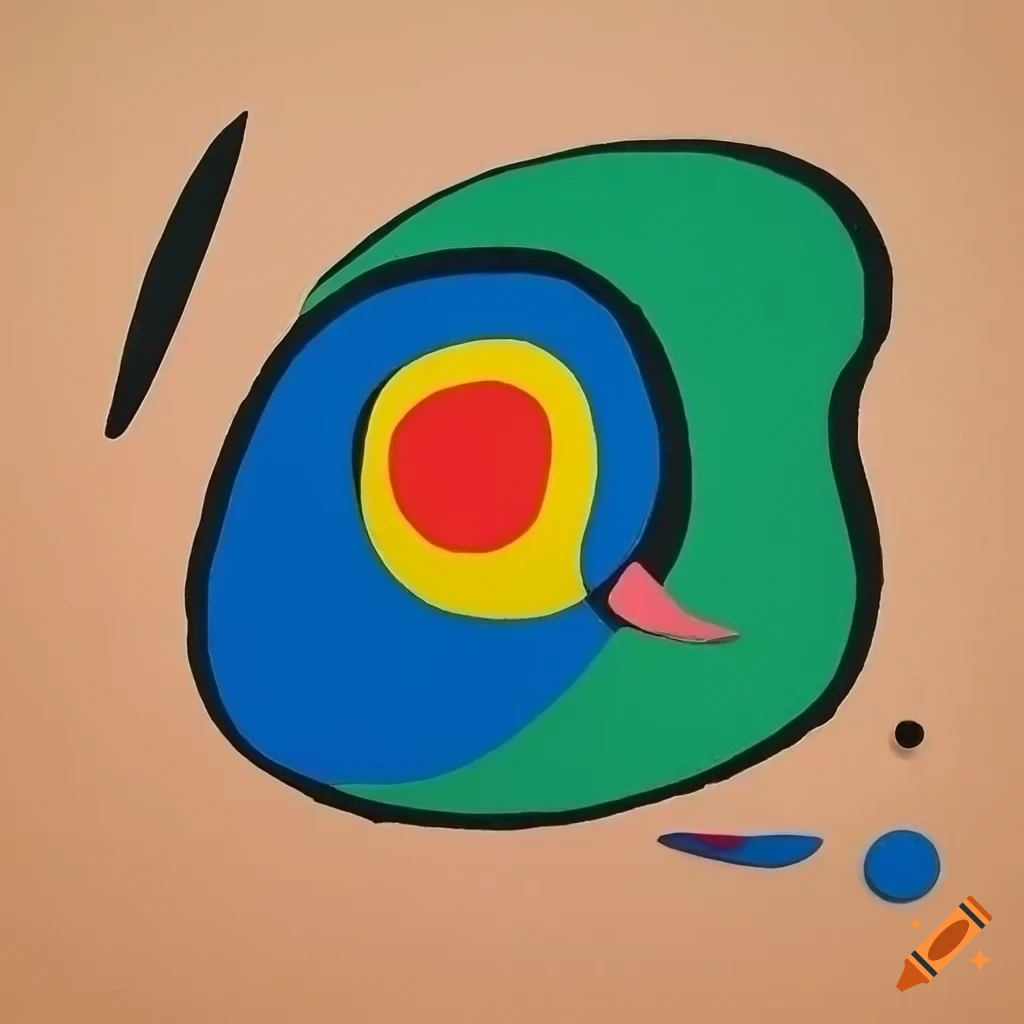 Paper cut artwork inspired by Picasso and Miro