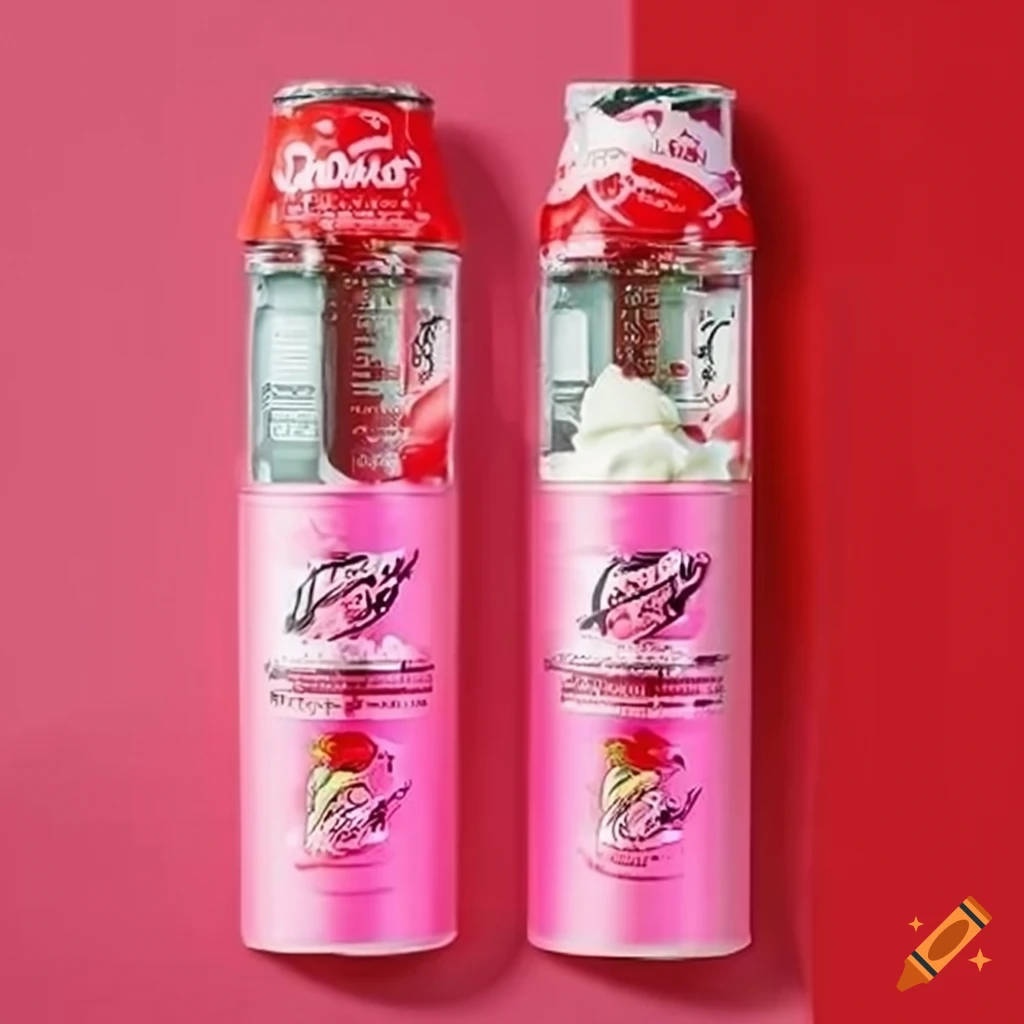 New strawberry flavor whipped cream co2 cartridges on Craiyon