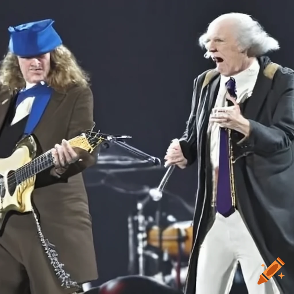 Ac/dc with special guest george washington on Craiyon