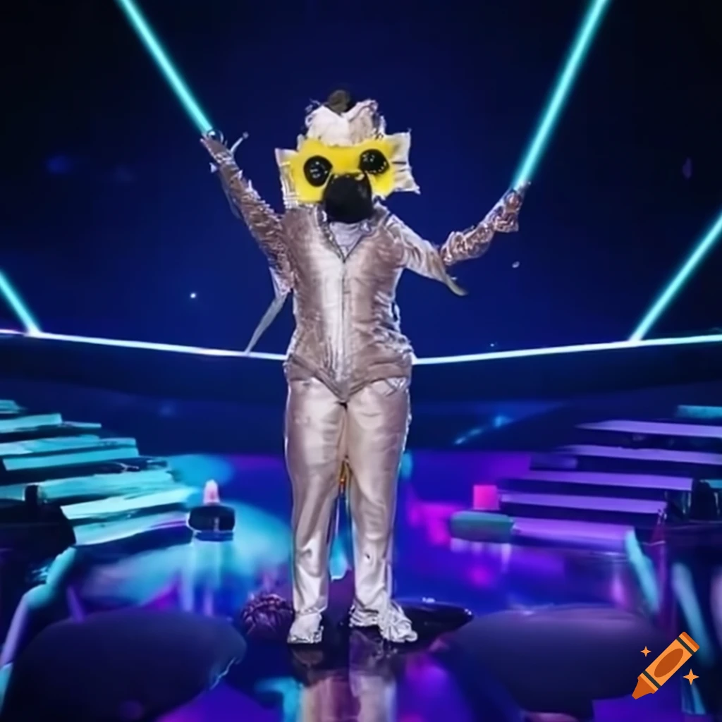 James webb space telescope costume on the masked singer on Craiyon