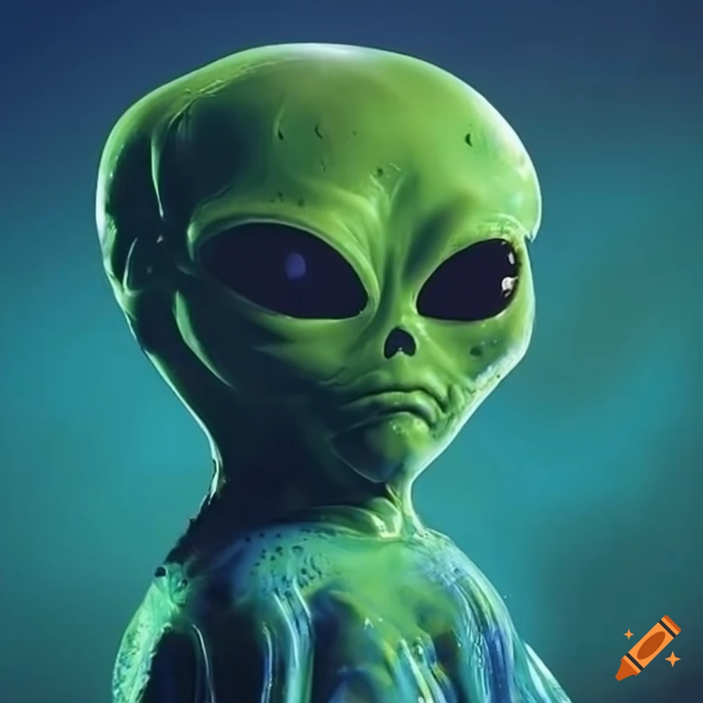 Slime alien with a 90s vibe