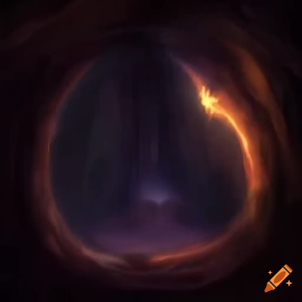 One Ring illuminated by a star in a dark and ancient cave on Craiyon