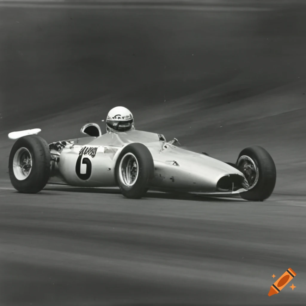 Vintage F1 competition car racing in the 1960s
