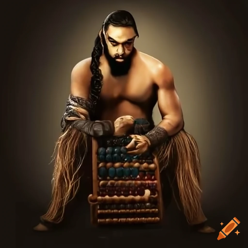 Khal Drogo on horseback with an abacus on Craiyon, image size:1024x1024