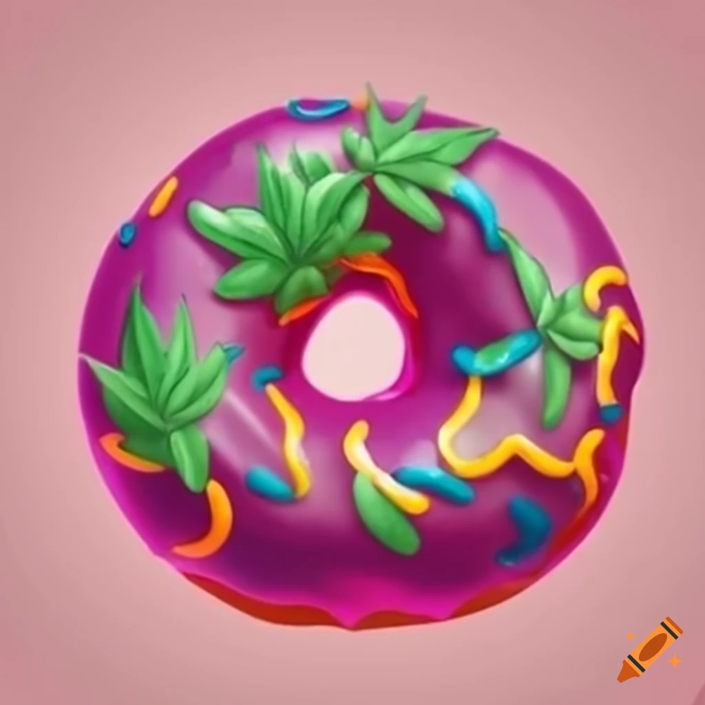 CBD-infused jelly donut