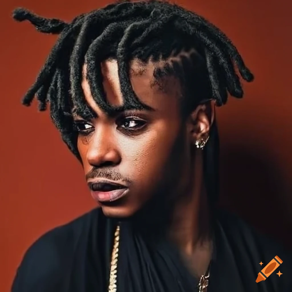 Black rapper with dreadlocks and sunglasses on Craiyon