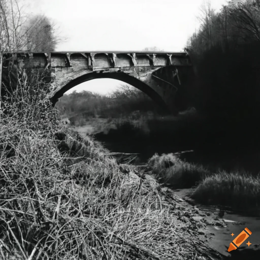 WW2 rural bridge photograph