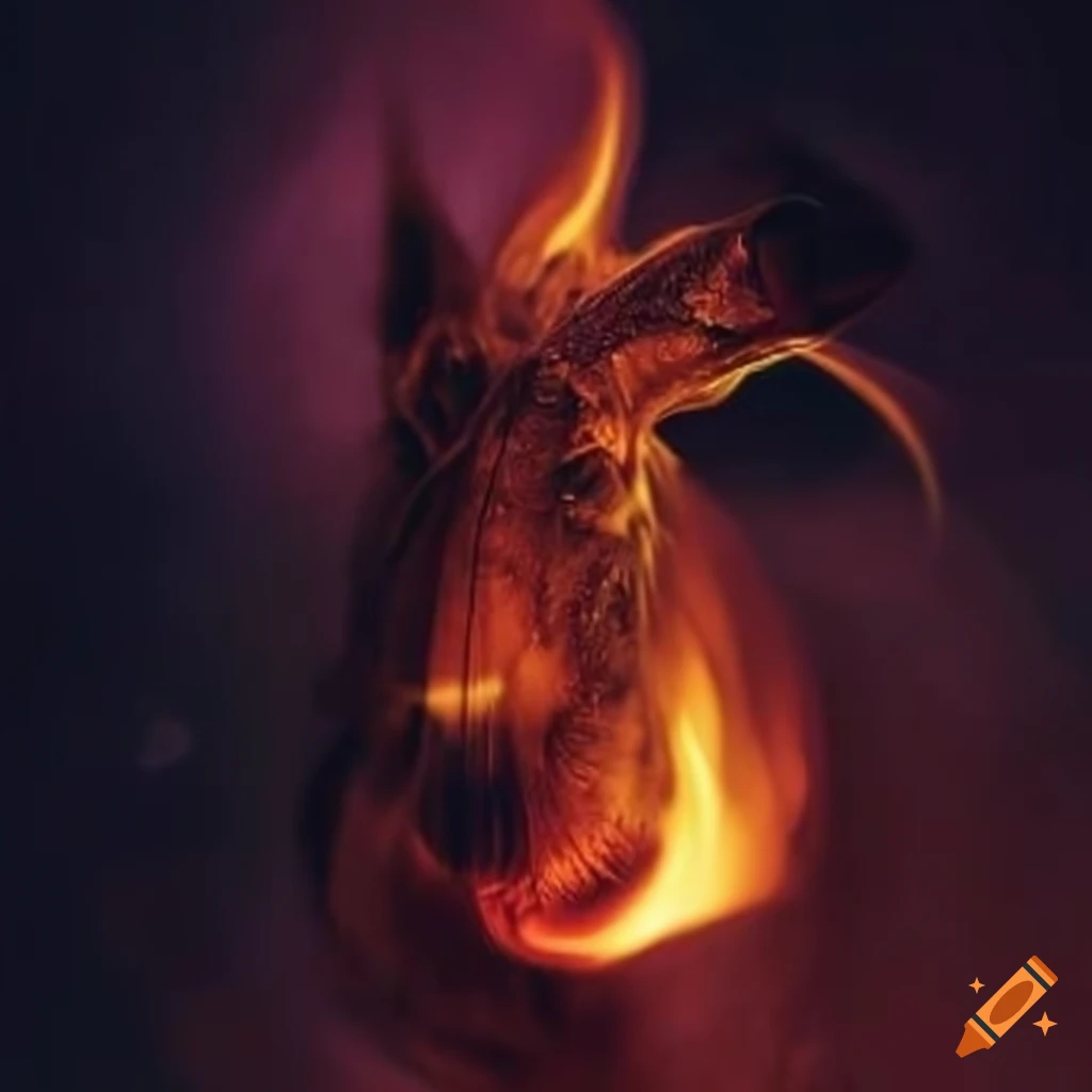 Ghost engulfed in spectral flame