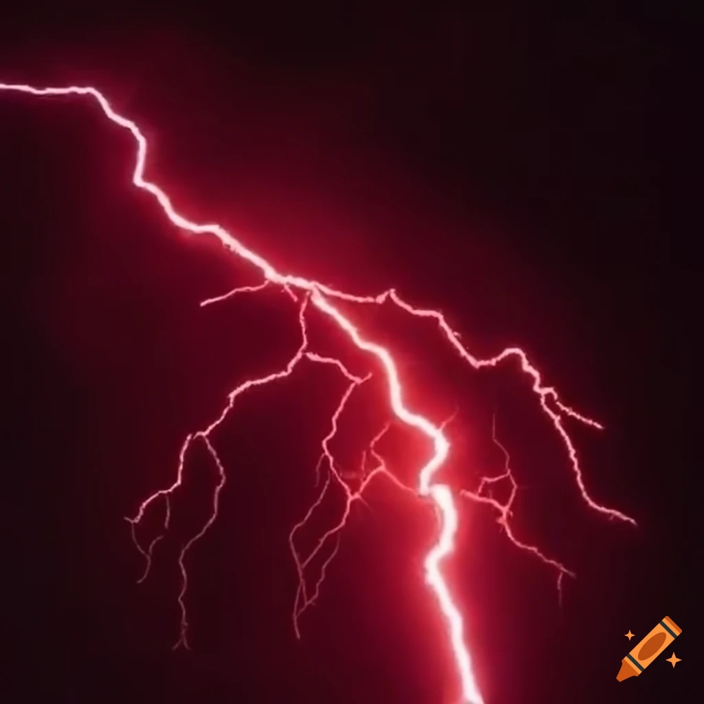 Red lightning bolt on Craiyon