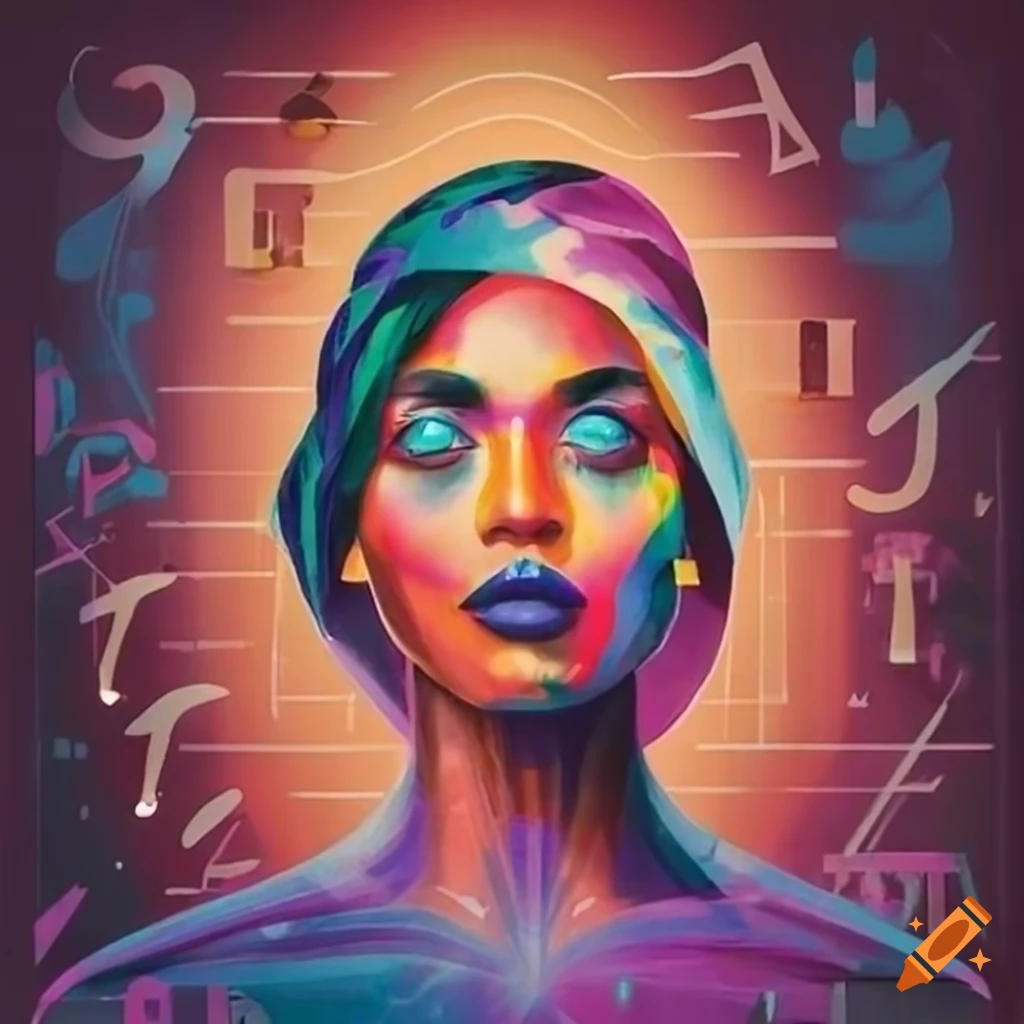 Poster slogan celebrating women and integrating mathematics with the theme of empowering equality