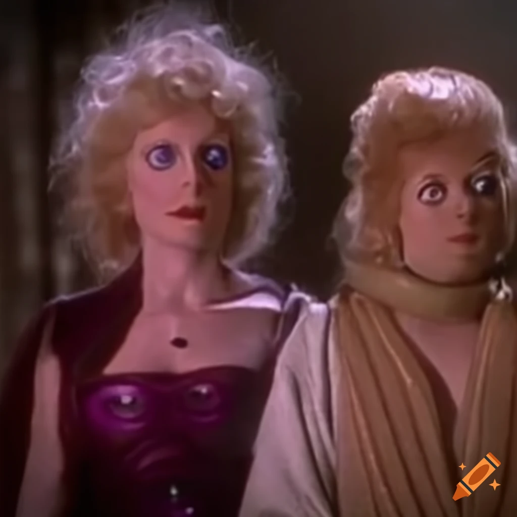 1980s Doctor Who scene: 'Amethyst, Princess of Gemworld'