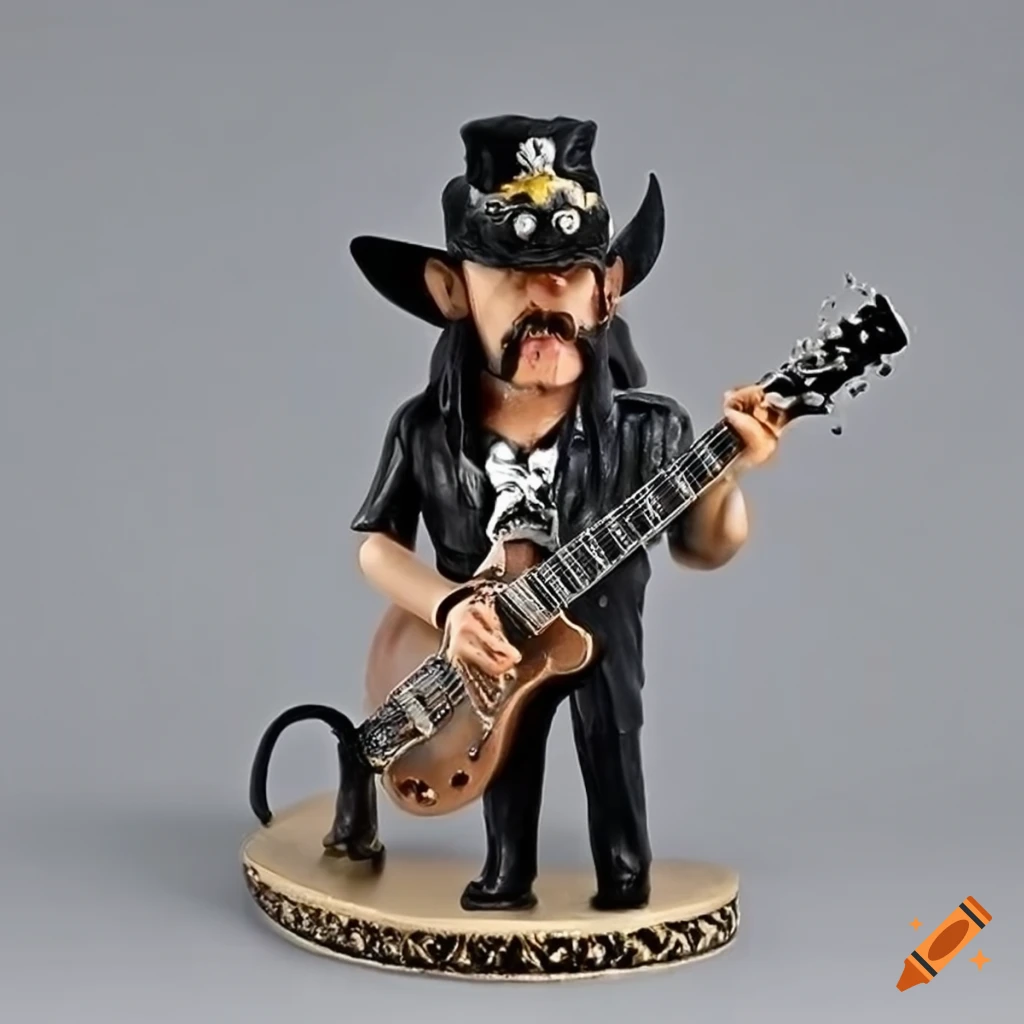 Collectible figurine of rock musician Lemmy Kilmister