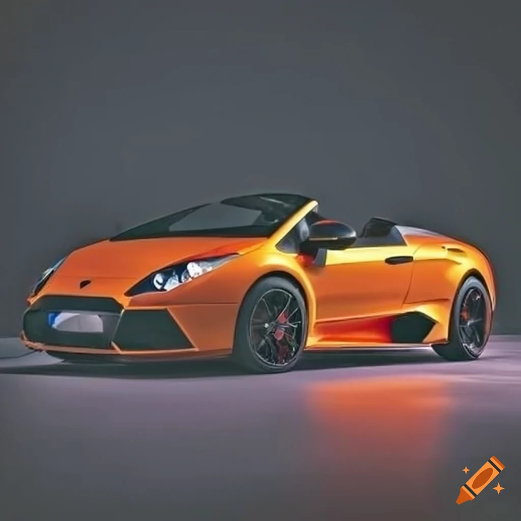Unique custom design fusion of Ford Fiesta and Lamborghini Murciélago Spyder