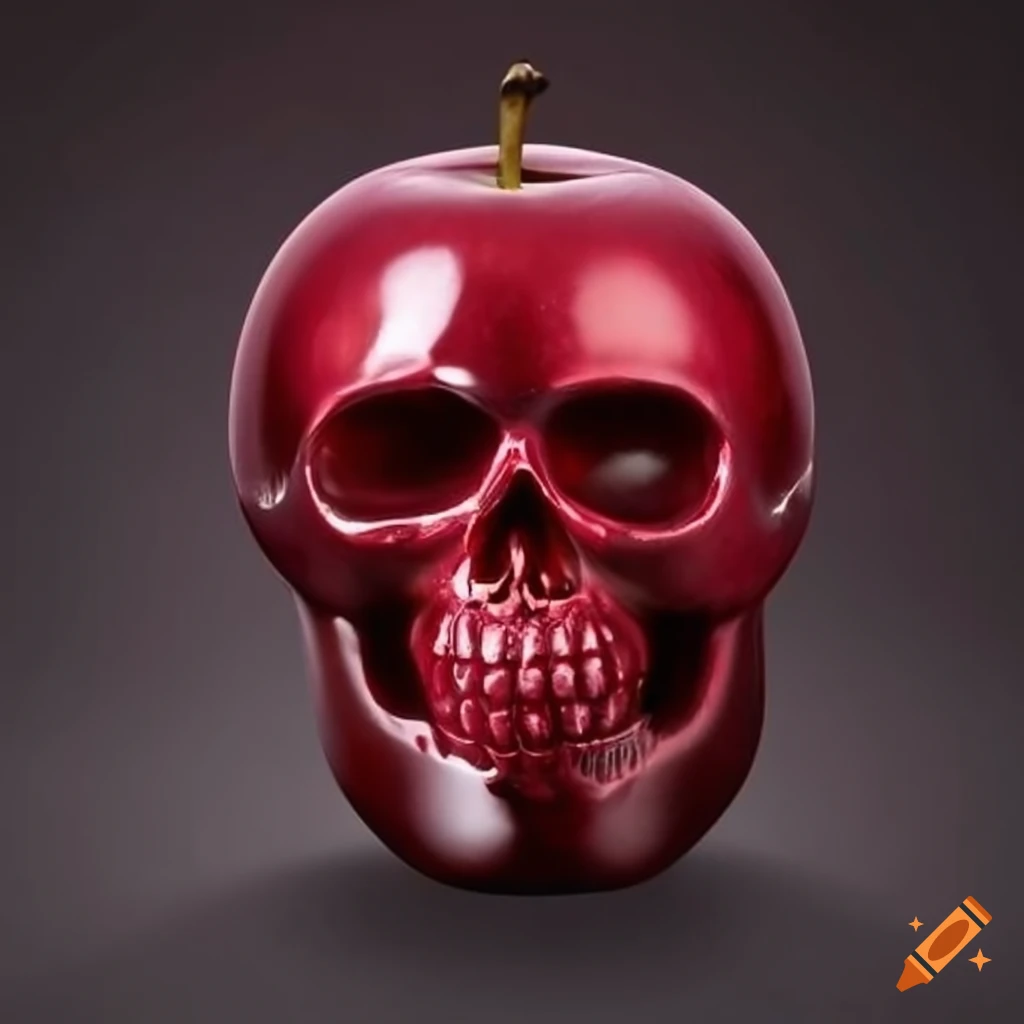 Red crystal skull apples