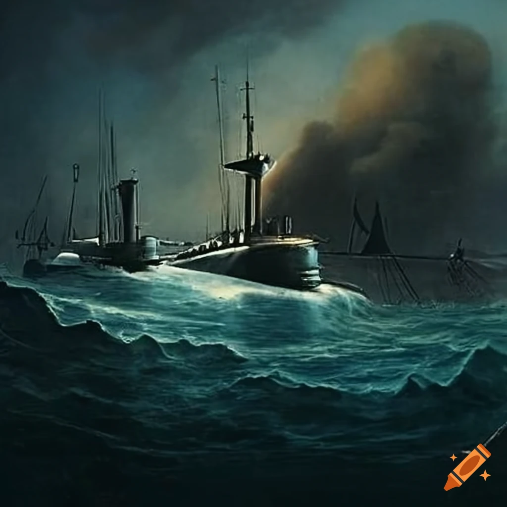 French submarine from the 1800s