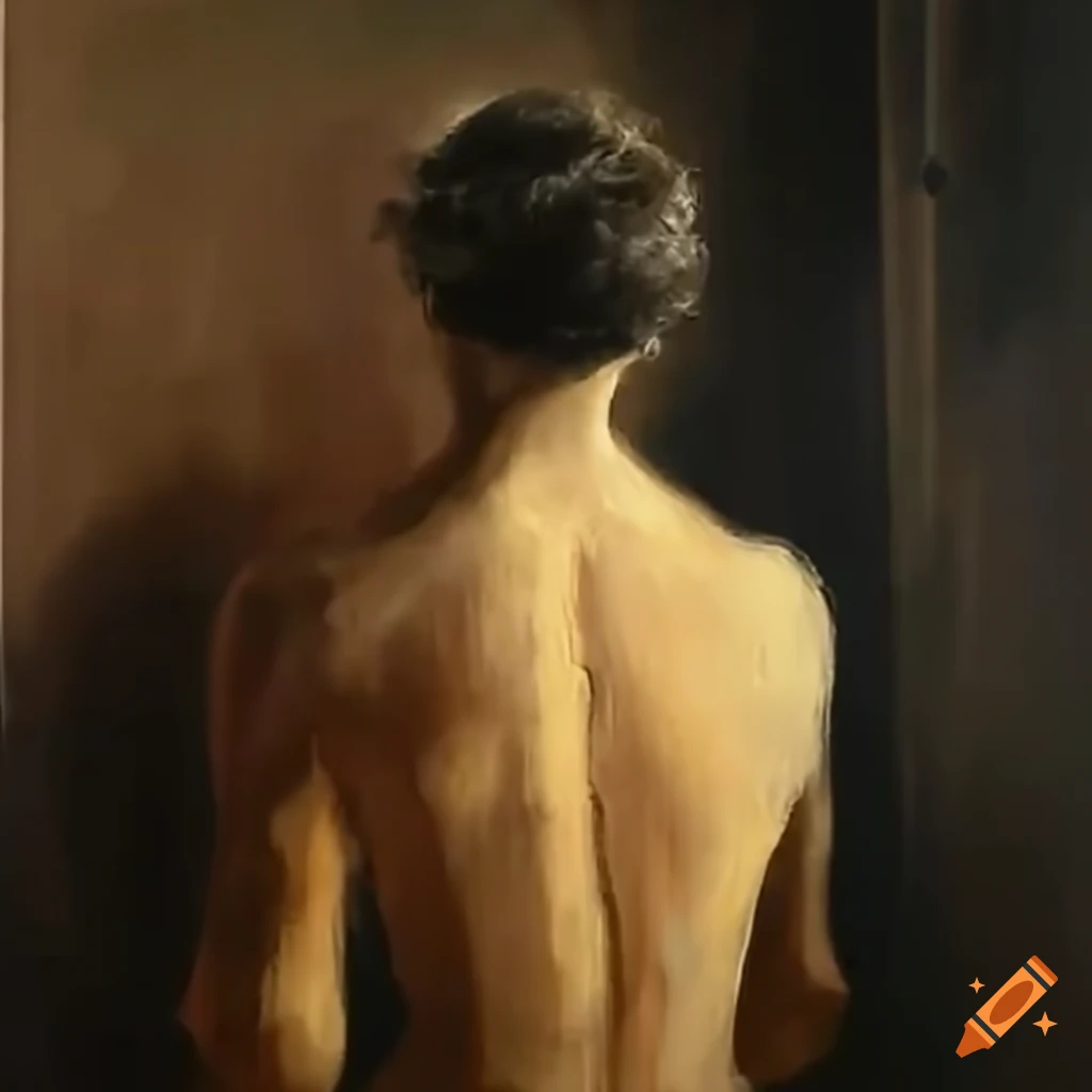 Man with faceless reflection resembling a door