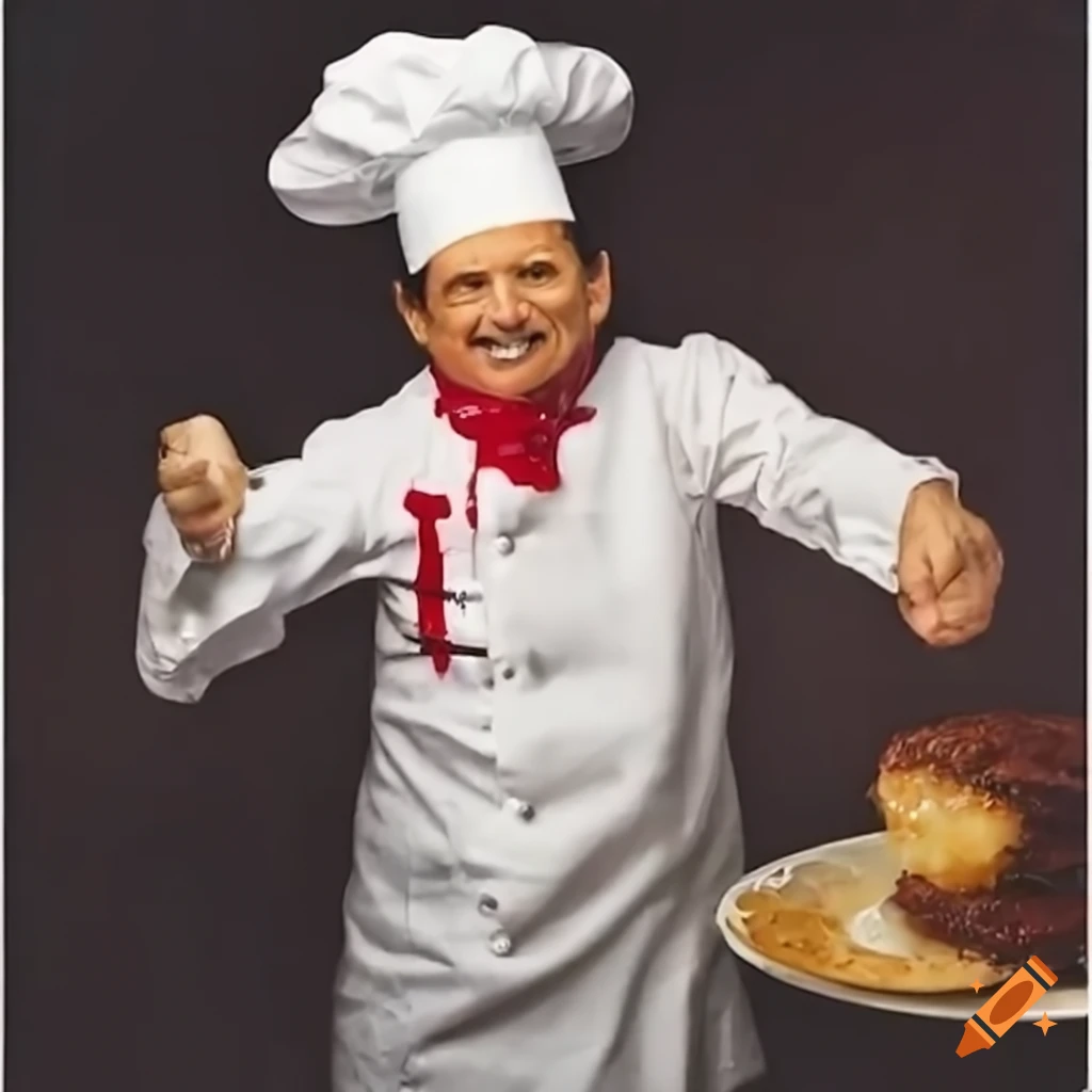Joe Pesci as a chef flipping pancakes