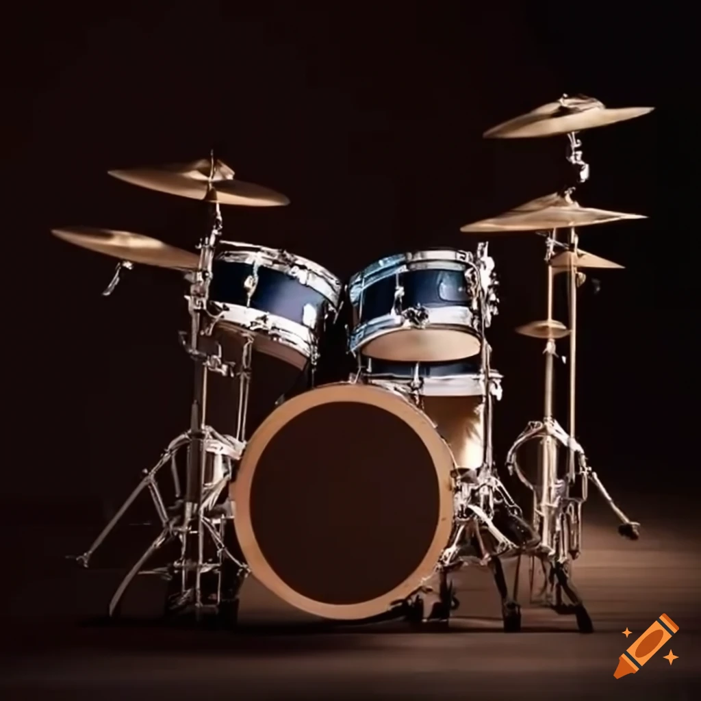 Drum kit with Evictive Drums text