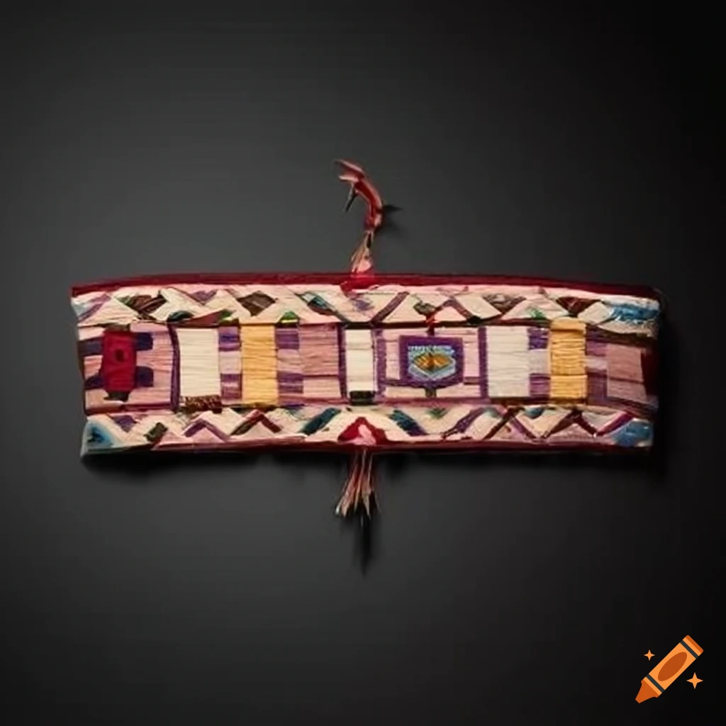 Rectangle wampum belt design inspired by the Royal Proclamation 2024