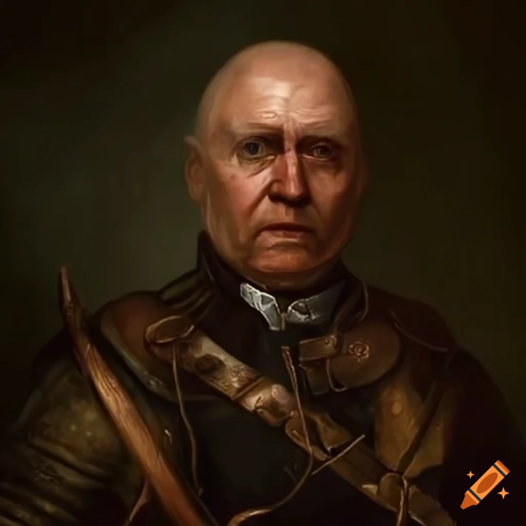 Scottish bodyguard in 1650 era realistic art