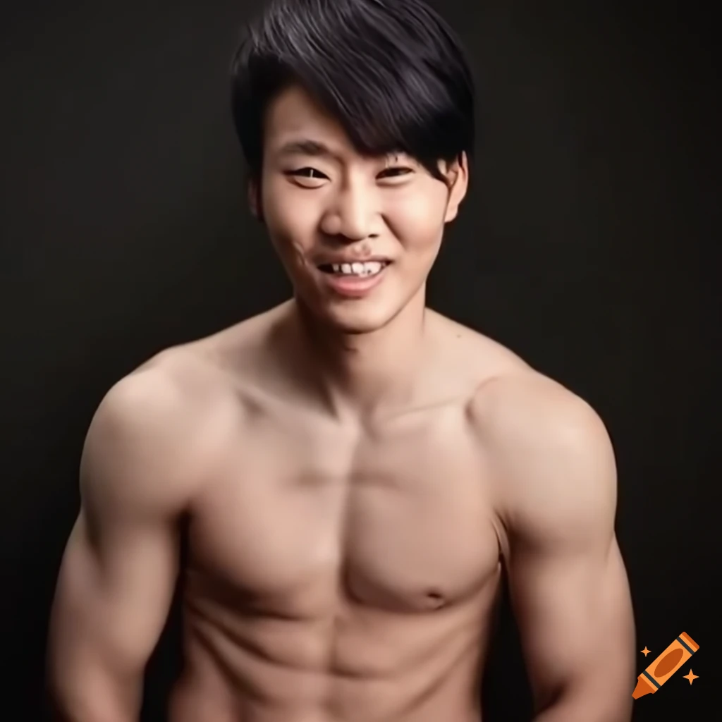 Attractive man with a muscular build and a big grin wearing a t-shirt
