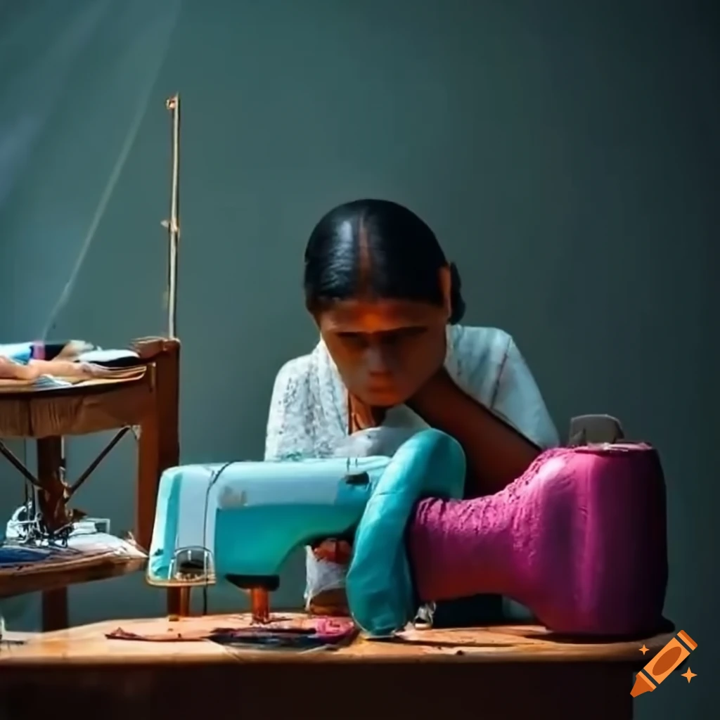 Women working in a sewing factory in the global south