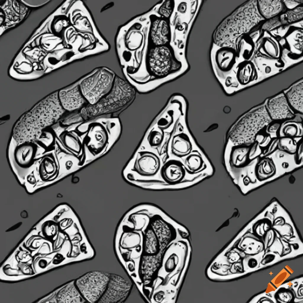 Pizza repeating background