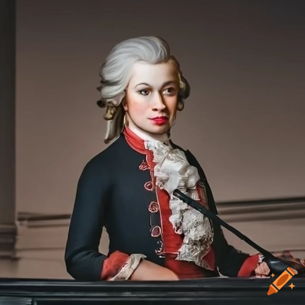 Mozart with Kirk standing on a bridge