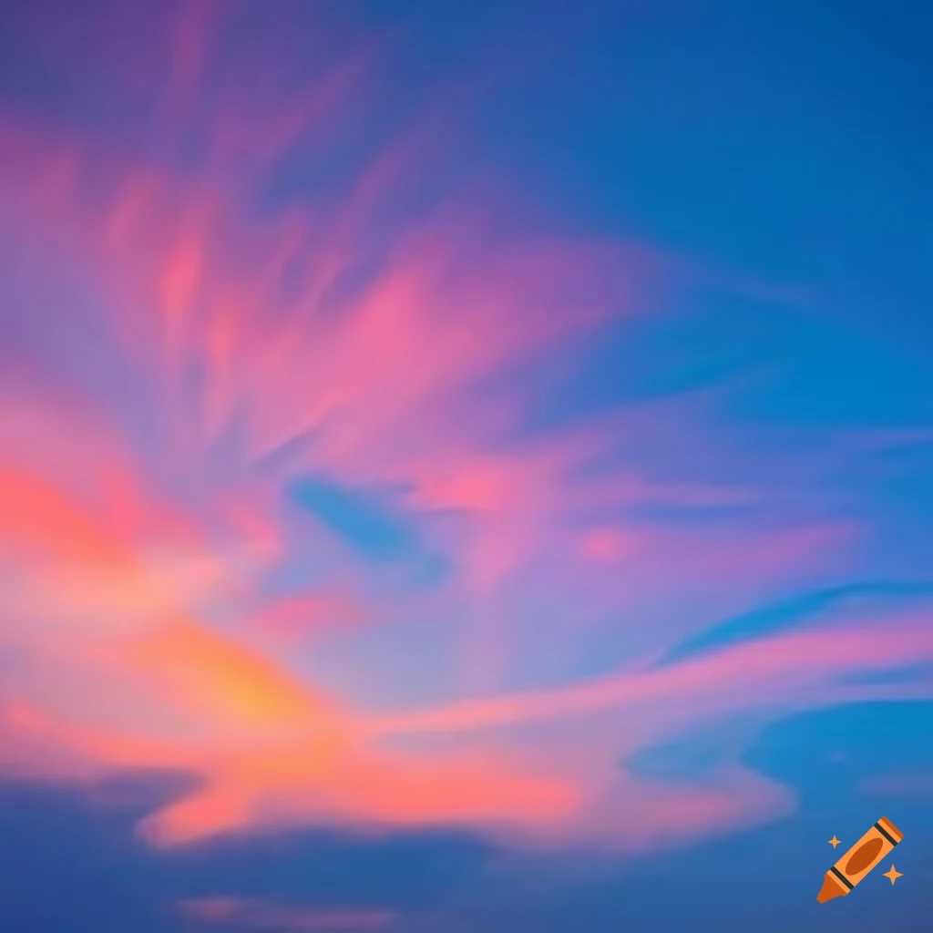 Beautiful sky view on Craiyon