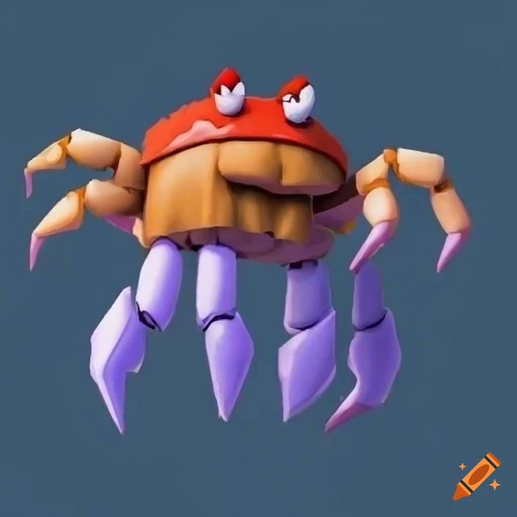 Crab inspired by Super Mario RPG: Legend of the Seven Stars sprites