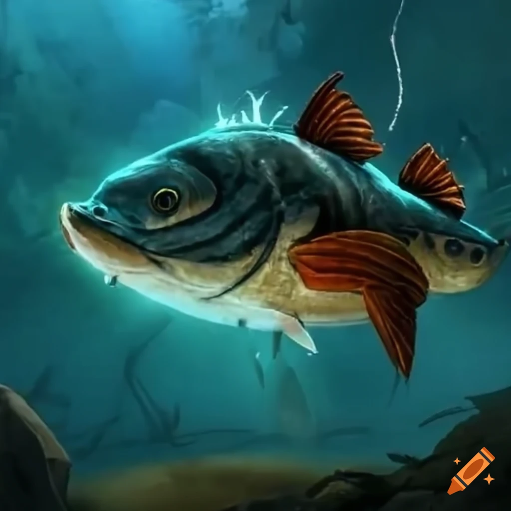 Person streaming a video game with fishing content