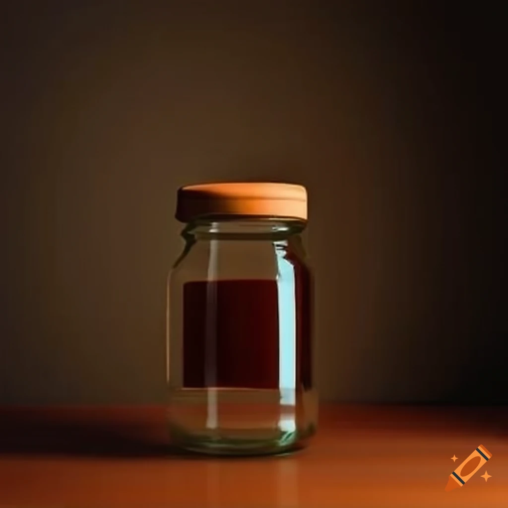 Empty jar in a kitchen