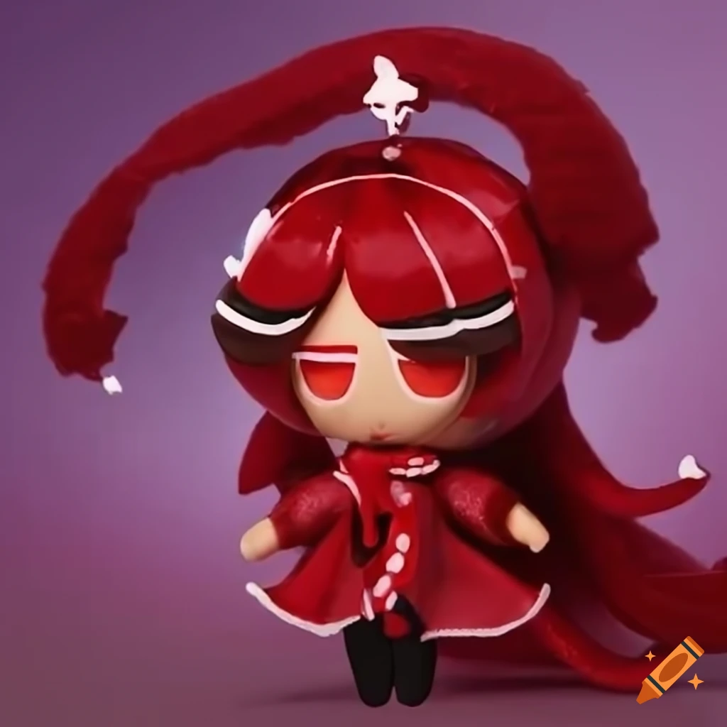 Red licorice cookie run kingdom doll on Craiyon