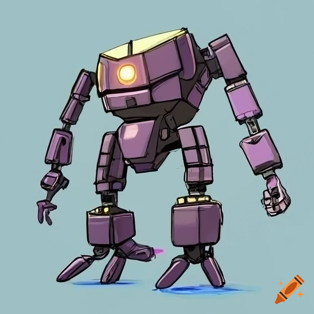Cartoon mech character