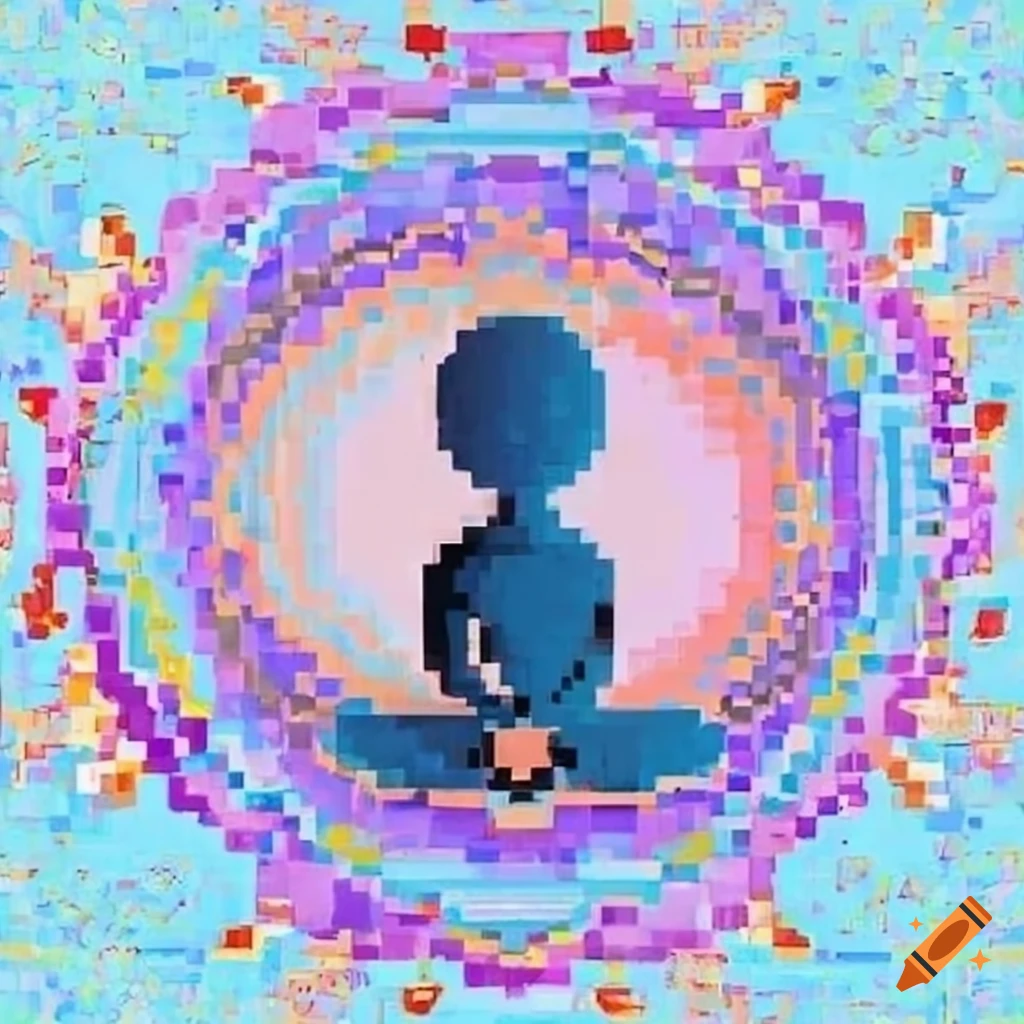 16 bit zen art inspired by hilma af klint on Craiyon