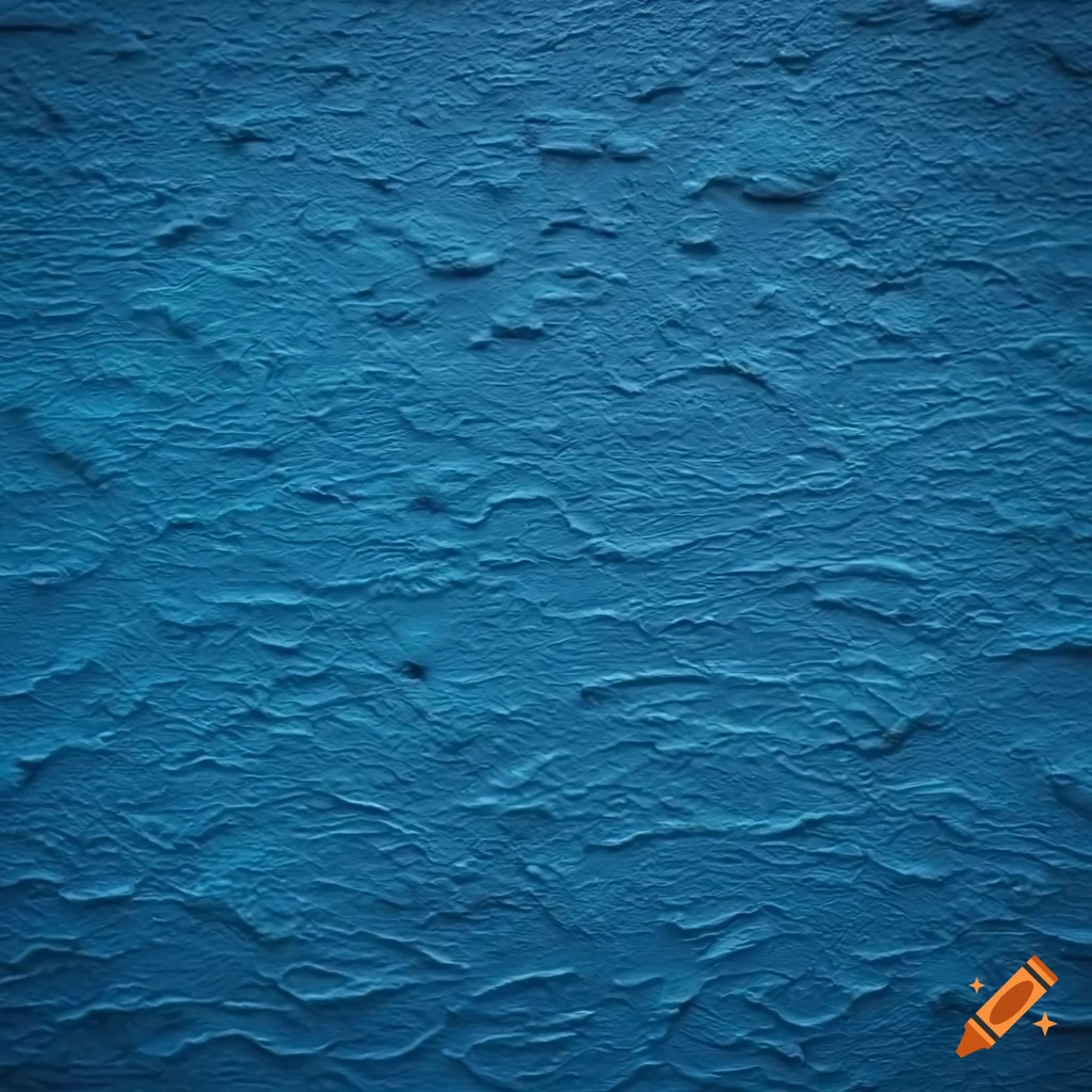 Textured blue painted wall on Craiyon