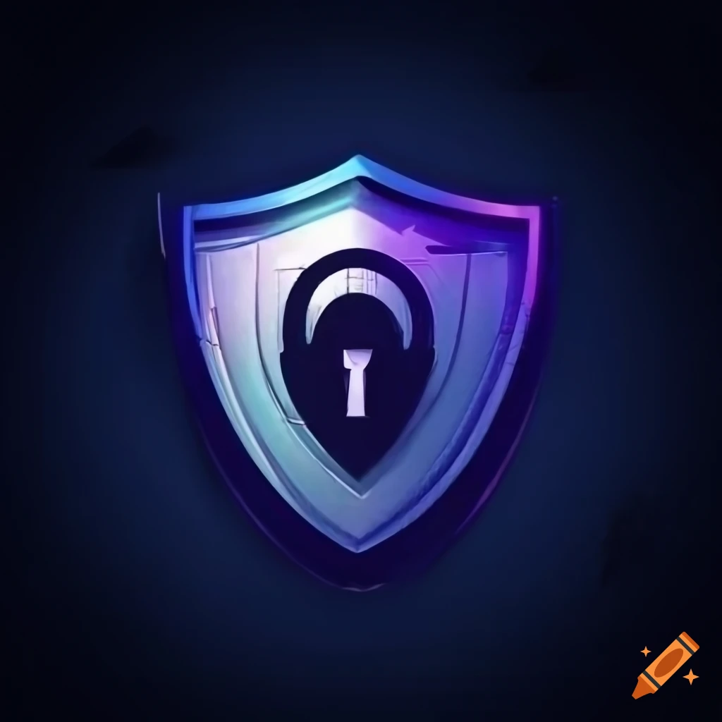 Logo design for information security with a shield element