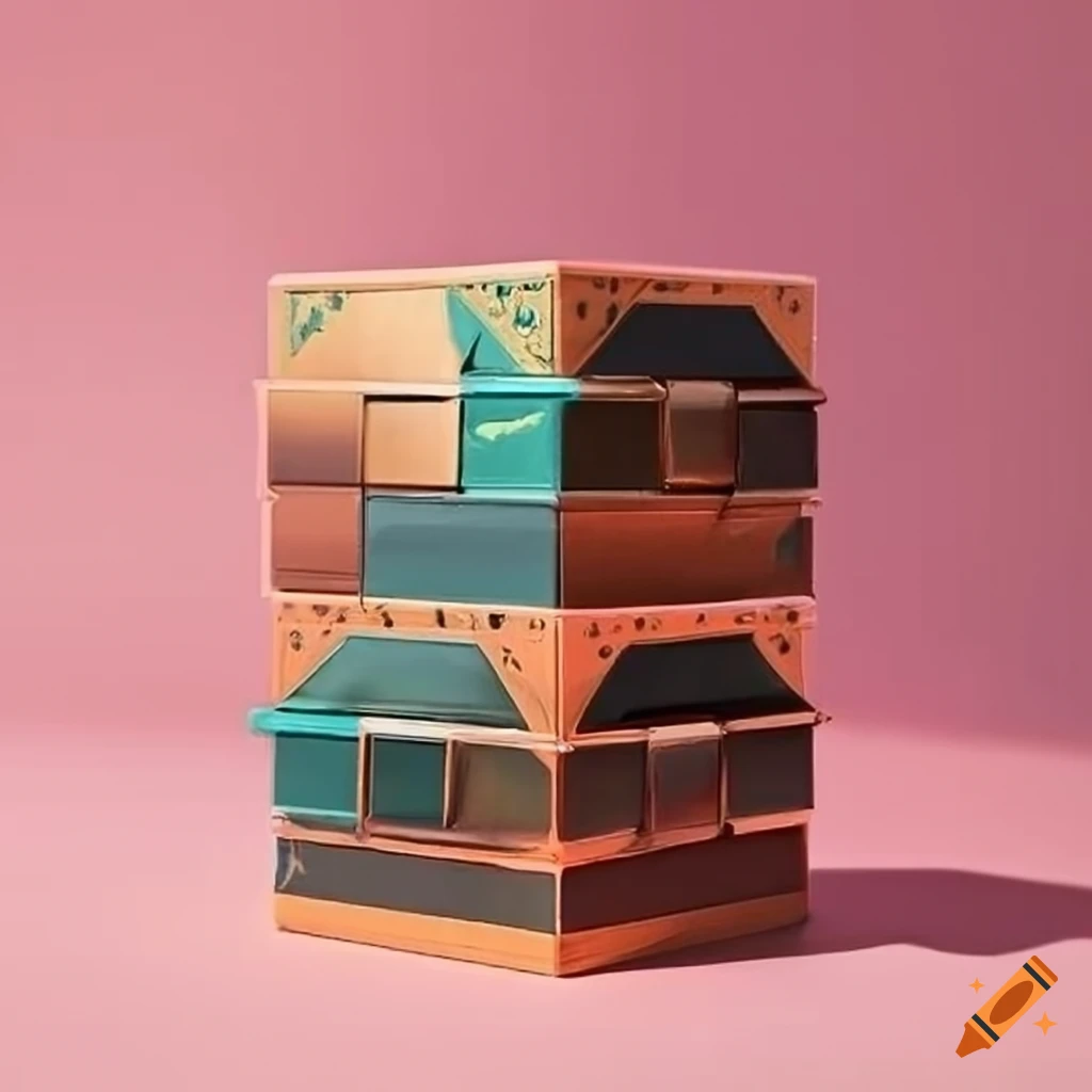 Beautifully crafted stackable boxes with lid in solarpunk aesthetic