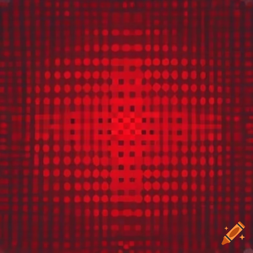 Red pixel pattern on Craiyon