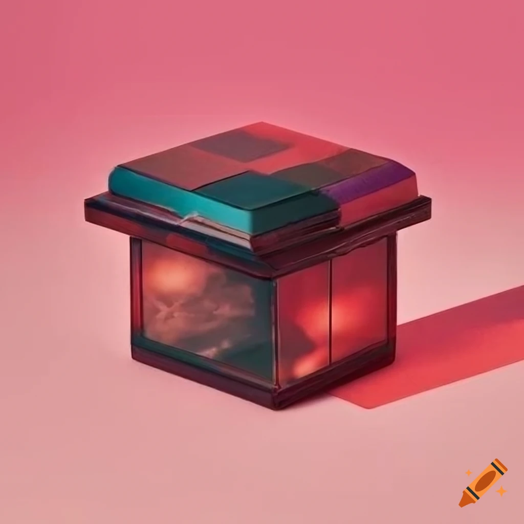 Stackable box with lid in a cozy solarpunk aesthetic