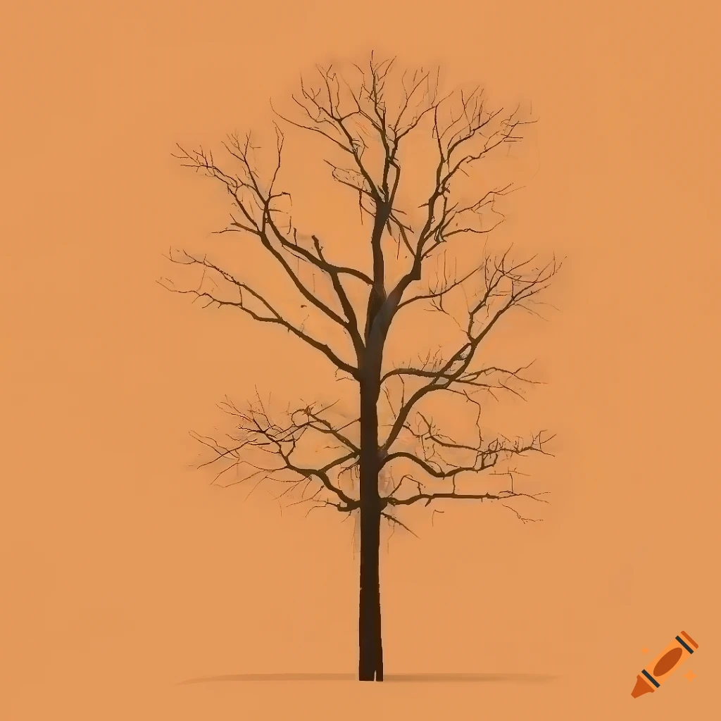 Low-resolution side view of a tree texture on Craiyon