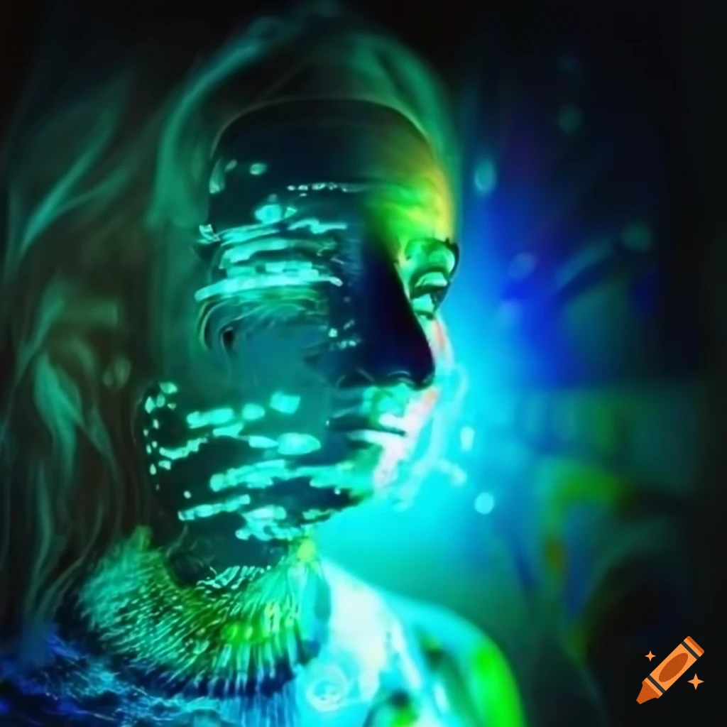 Trippy artwork for electronic music on Craiyon