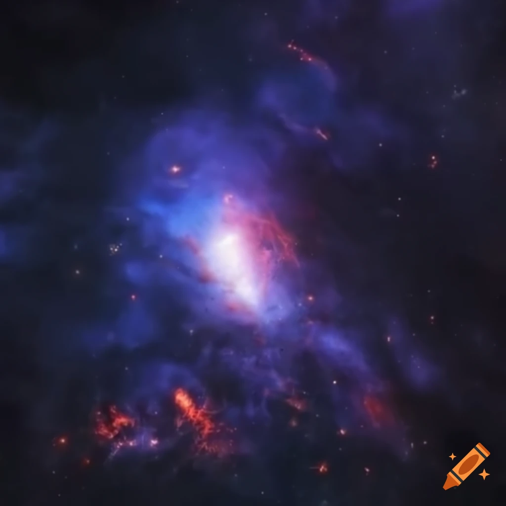 Explosion in space