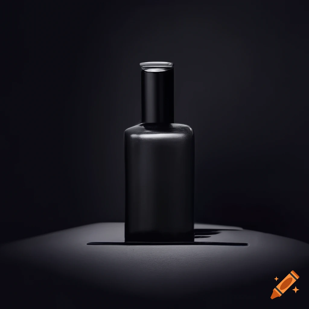 Black elegant perfume bottle similar to hugo boss bottled on Craiyon