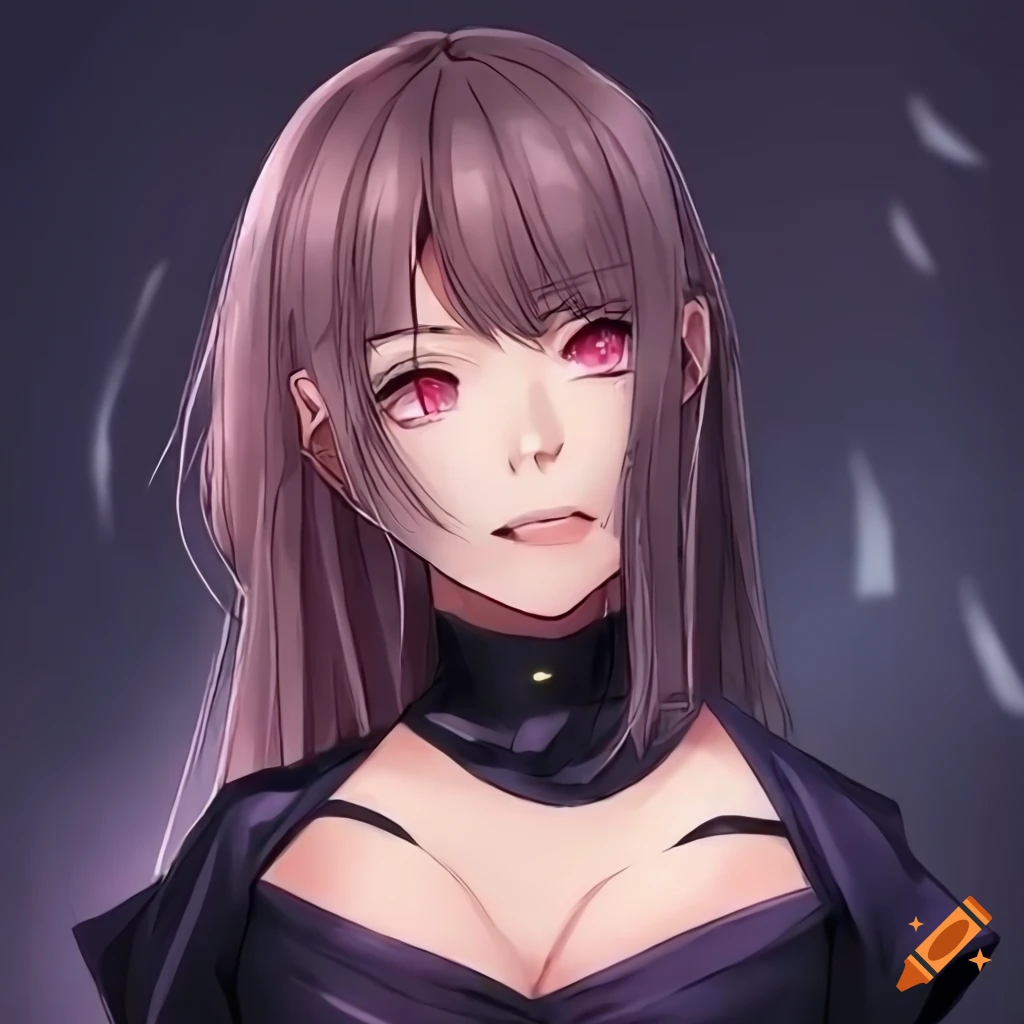 Portrait of female anime character from Jujutsu Kaisen with cute hairstyle