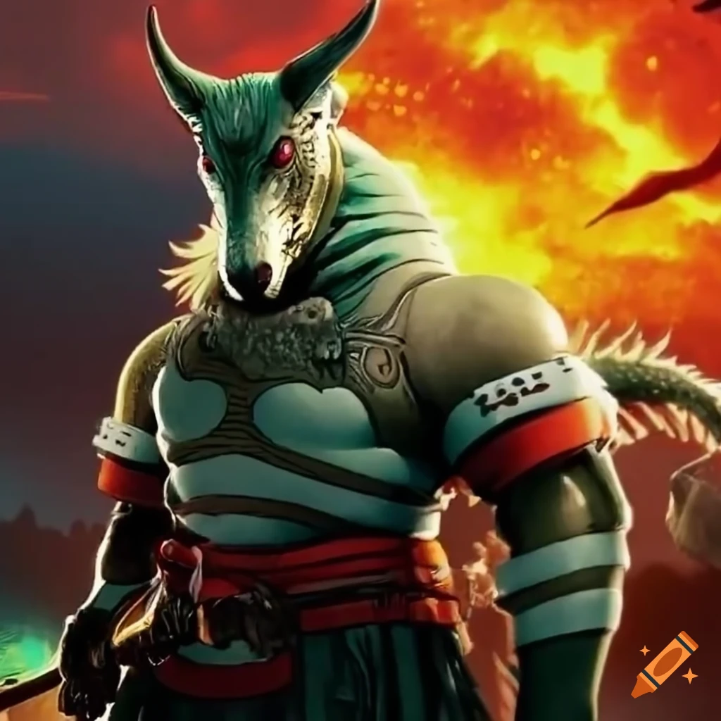 Japanese ukiyoe mutant animal in high definition on Craiyon